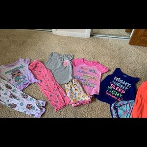 Lot of four pairs of pajama sets